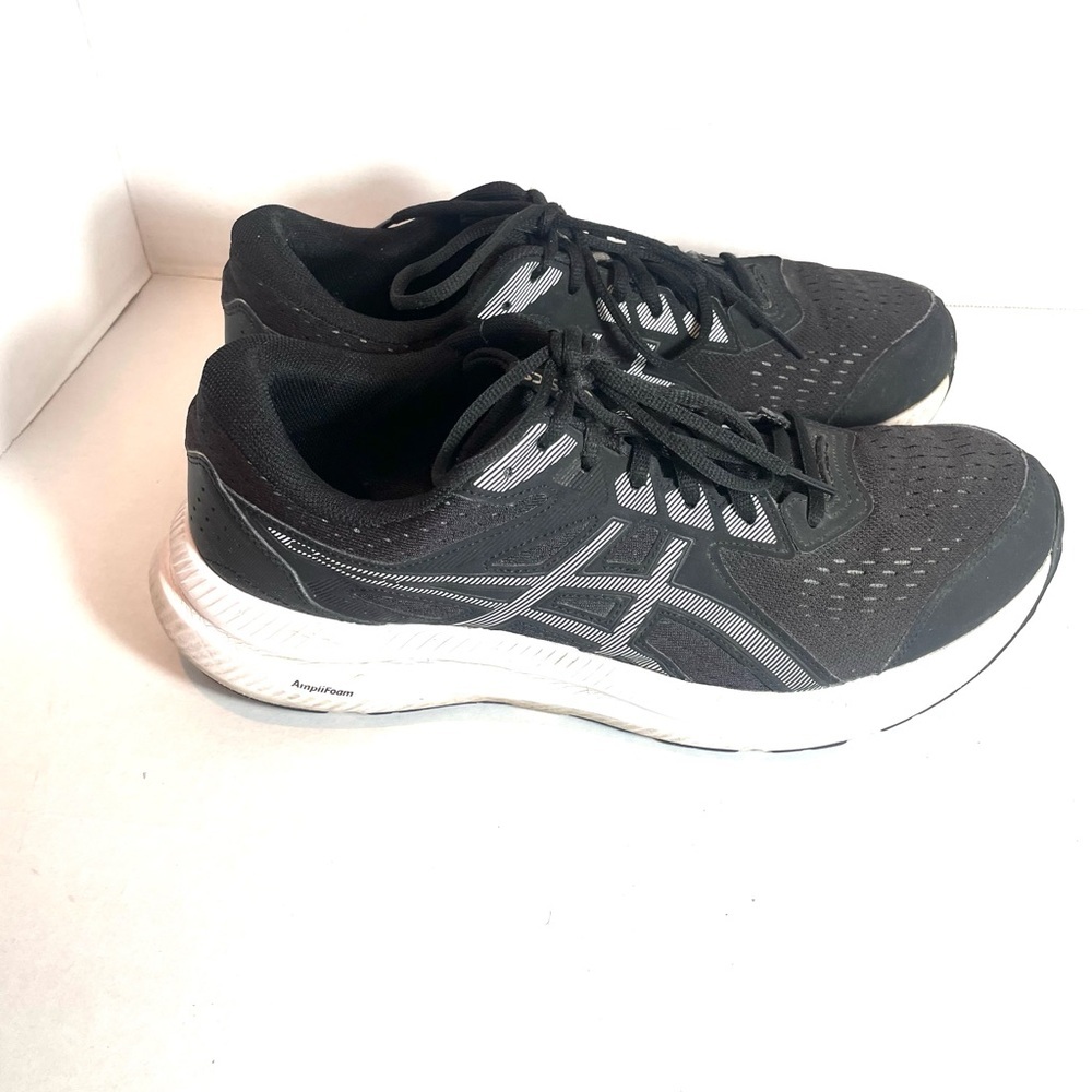 ASICS Black Running  Amplifoam Athletic Shoes Lace-Up Lightweight Sz. 12.5